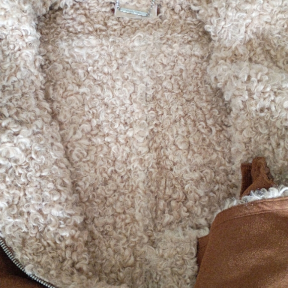New Michael Kors Faux Fur Utility Jacket - Picture 3 of 7